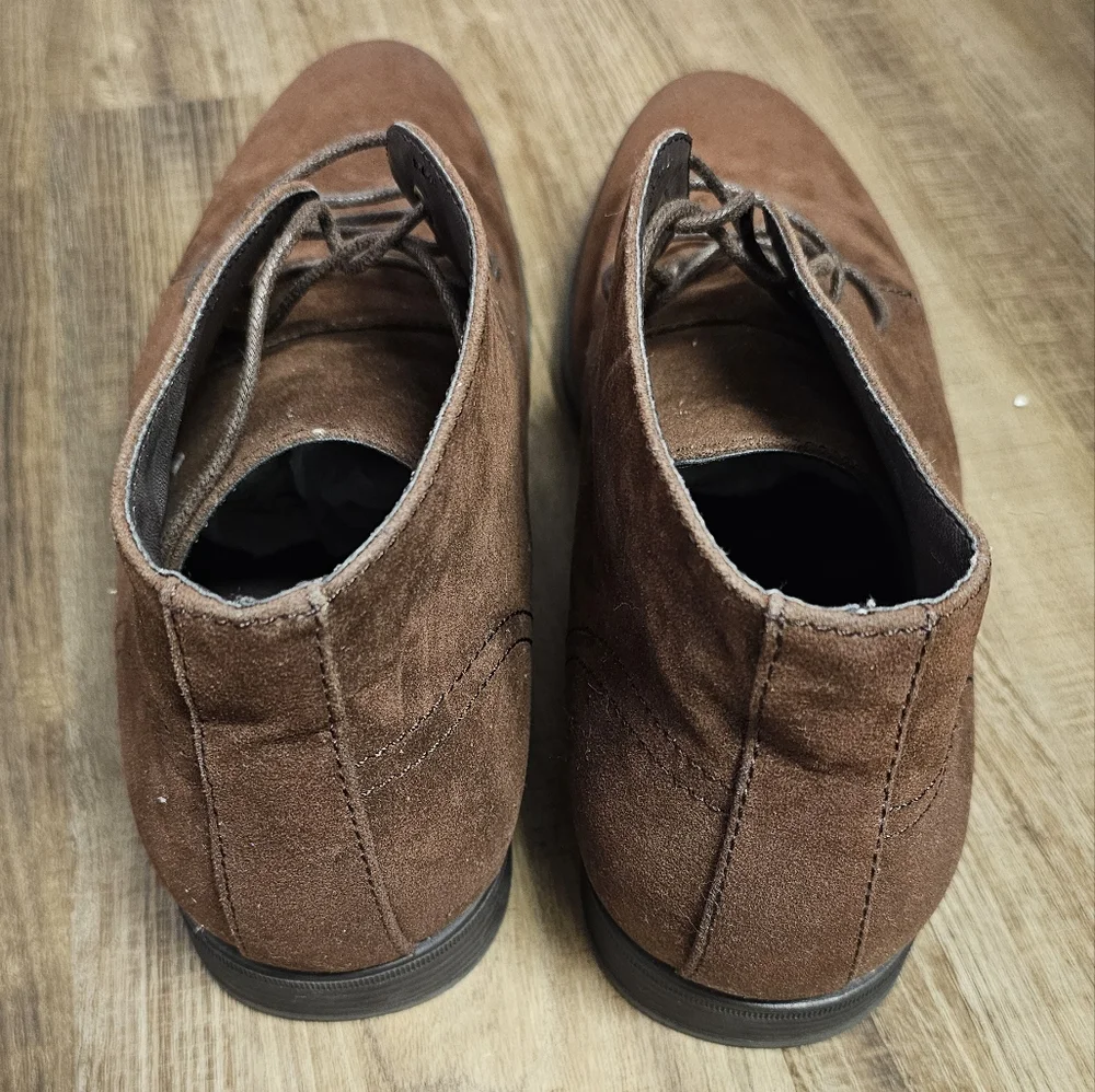 NWOT Men's ASOS Design Chukka Boots in Brown Faux Suede - Picture 4 of 7